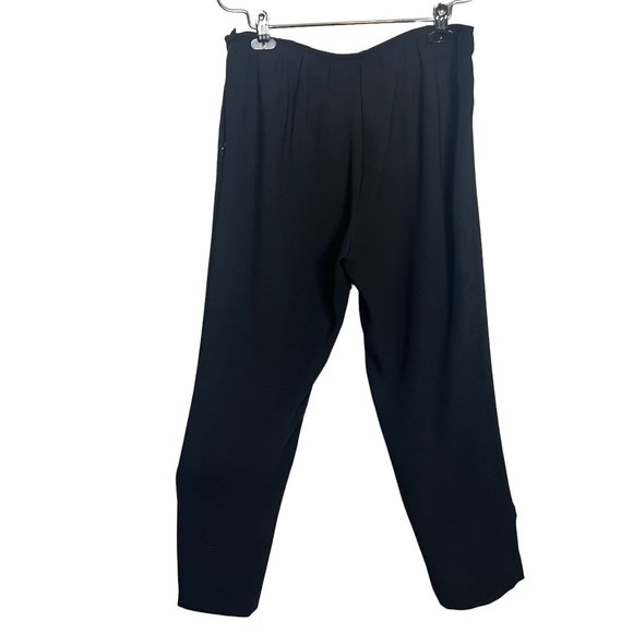Eileen Fisher Straight Leg Stretch Pants Black size PM - Picture 5 of 7